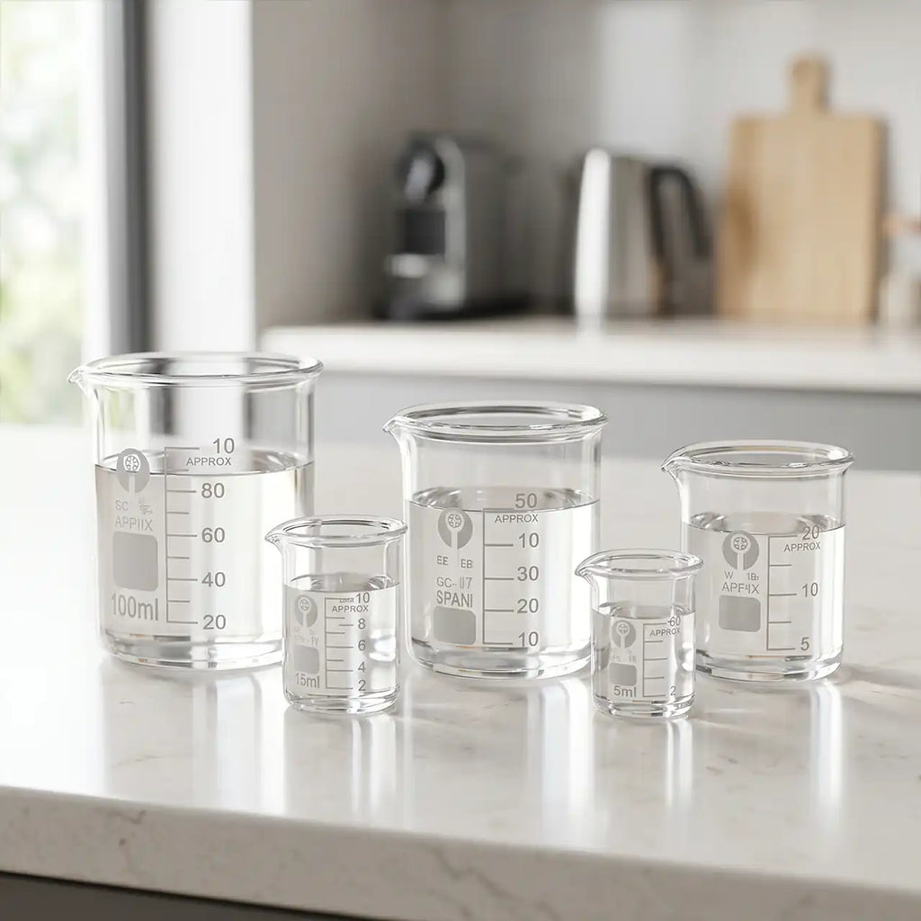 Glas-Messbecher-Set (5-teilig)