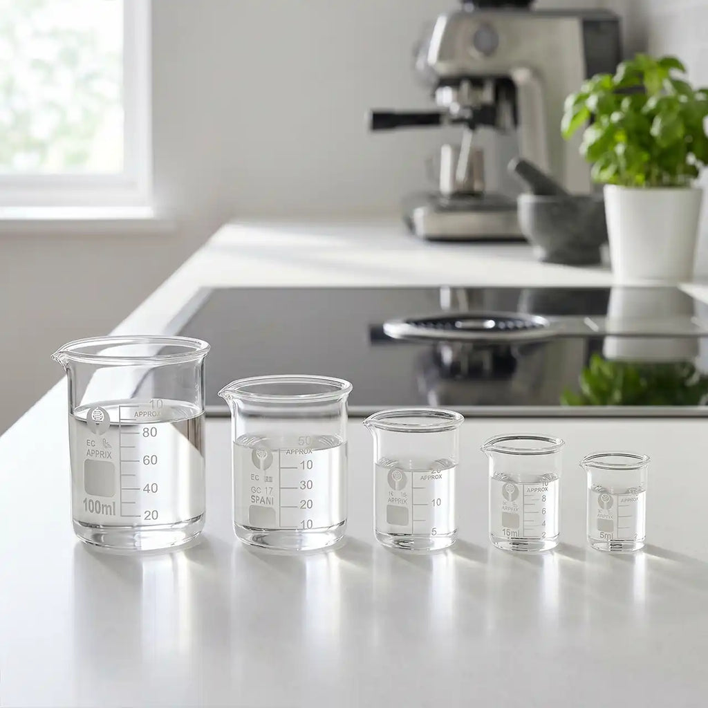 Glas-Messbecher-Set (5-teilig)