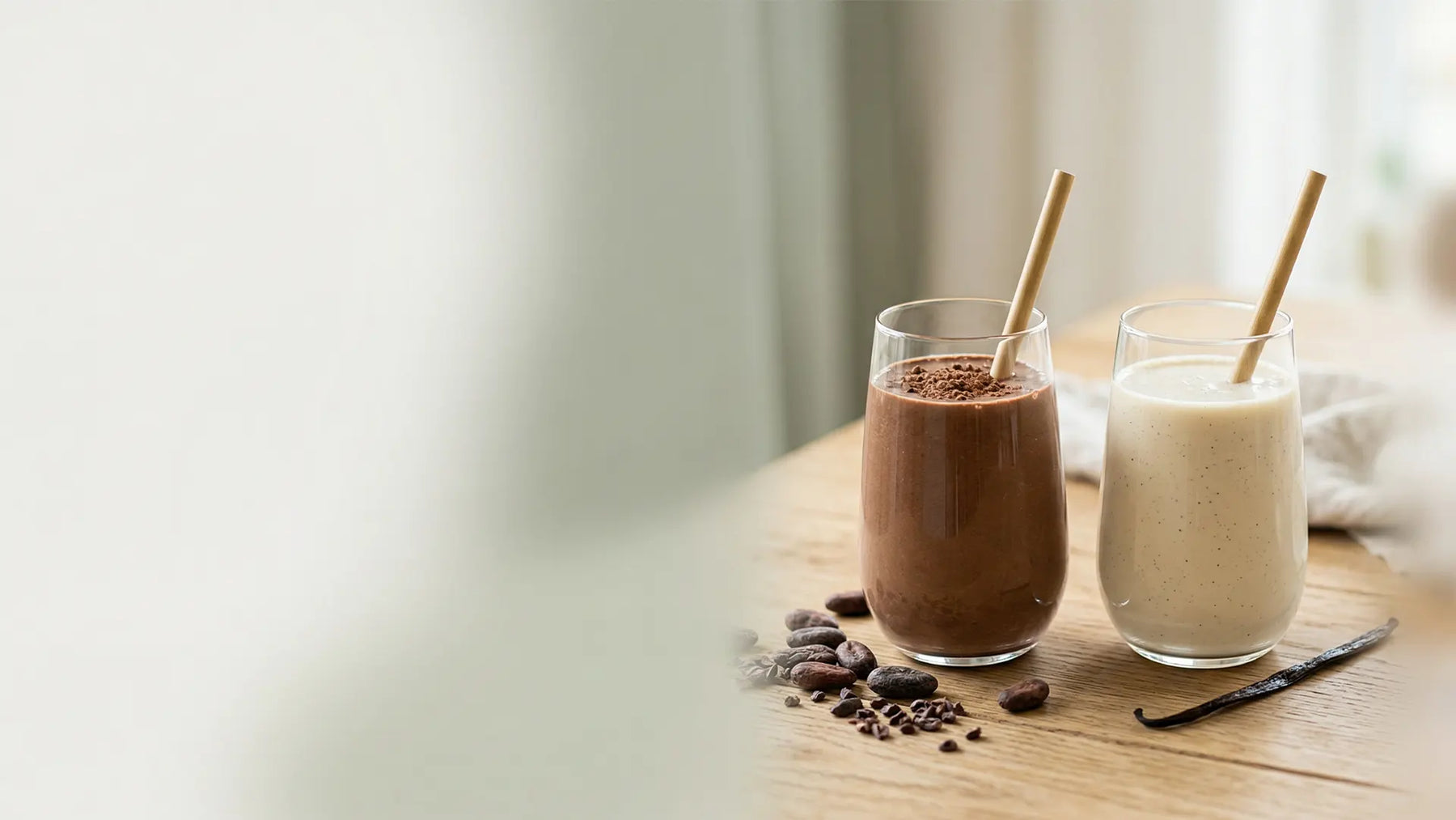 Nordic Sense Nutrition Shake in natürlichem Setting